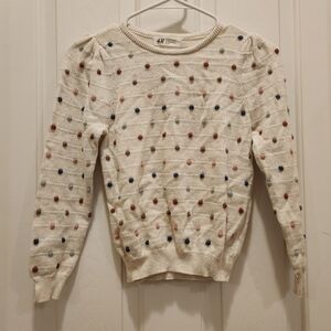 Cream long sleeve sweater